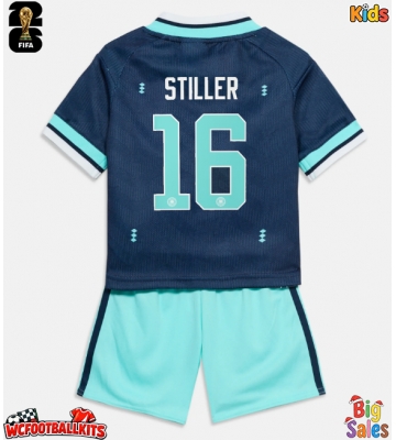 Germany Angelo Stiller #16 Replica Away Stadium Kit for Kids World Cup 2026 Short Sleeve (+ pants)
